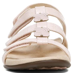 Outlet Vionic Amber Adjustable Sandal (Wide) Black Croco|Black Metallic|Black Snake|Gold Cork
