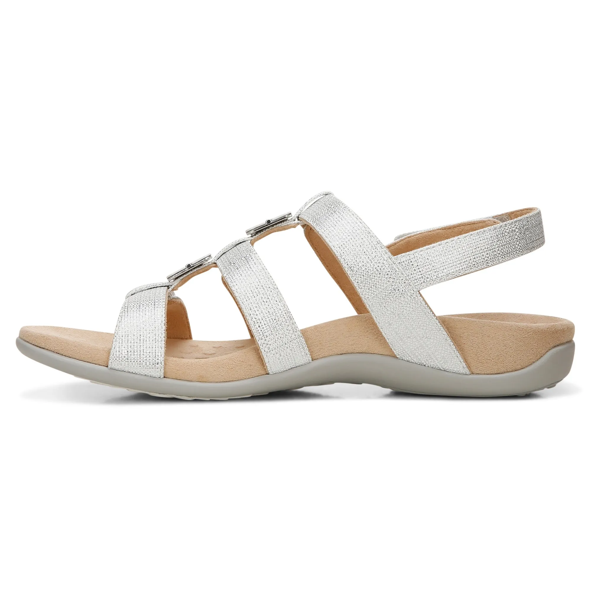 Outlet Vionic Amber Adjustable Sandal (Wide) Black Croco|Black Metallic|Black Snake|Gold Cork