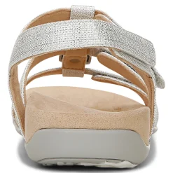 Outlet Vionic Amber Adjustable Sandal (Wide) Black Croco|Black Metallic|Black Snake|Gold Cork