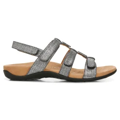 Outlet Vionic Amber Adjustable Sandal (Wide) Black Croco|Black Metallic|Black Snake|Gold Cork