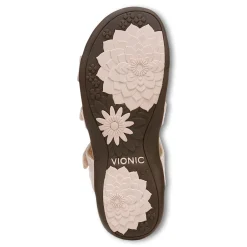 Outlet Vionic Amber Adjustable Sandal (Wide) Black Croco|Black Metallic|Black Snake|Gold Cork