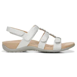 Best Sale Vionic Amber Metallic Adjustable Sandal Black Metallic|Rose Gold|Silver