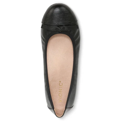 Online Vionic Amorie Flat Black|Black/Leopard Patent|Cream|Navy Patent