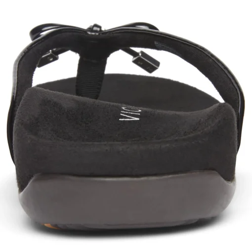 Sale Vionic Bella Toe-Post Sandal Black Patent|Black Print|Gold Cork|Marmalade