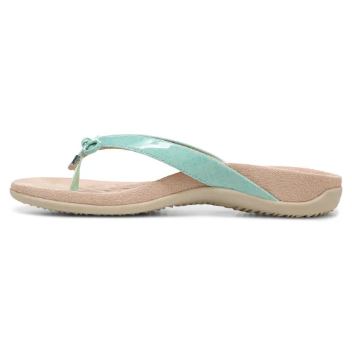 Sale Vionic Bella Toe-Post Sandal Black Patent|Black Print|Gold Cork|Marmalade