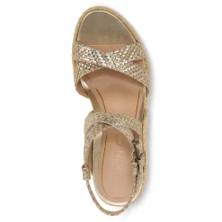 Hot Vionic Bonita Wedge Sandal Gold|Black|Macaroon
