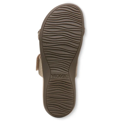 Store Vionic Jeanne Slide Sandal (Wide) Black|Cream|Gold|Rose