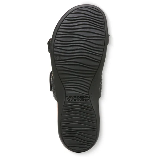 Store Vionic Jeanne Slide Sandal (Wide) Black|Cream|Gold|Rose