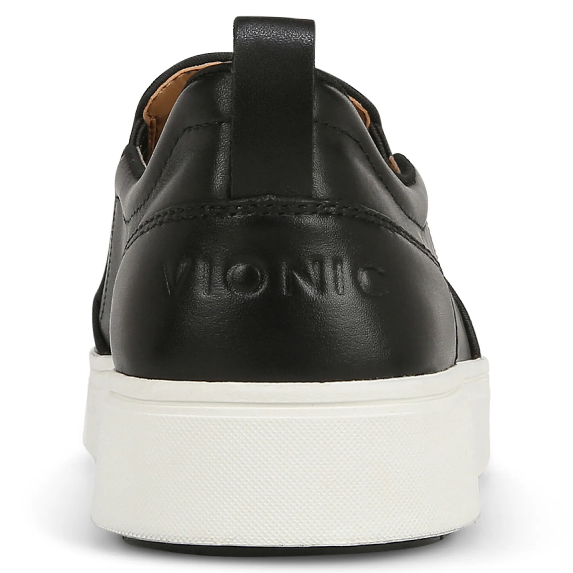 Best Vionic Kimmie Sneaker (Wide) Black Leather