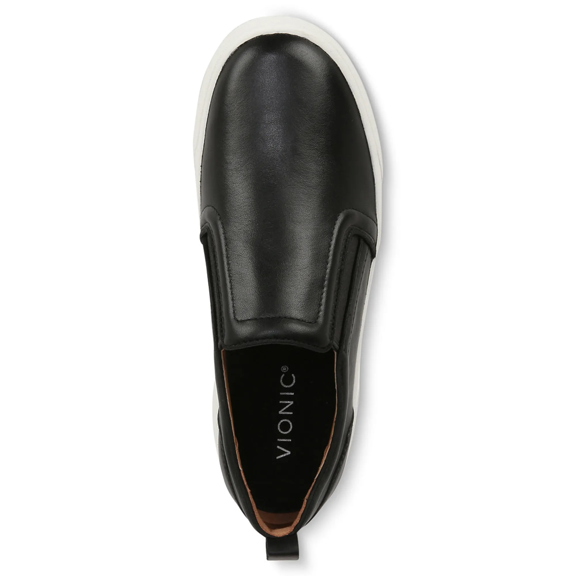 Best Vionic Kimmie Sneaker (Wide) Black Leather