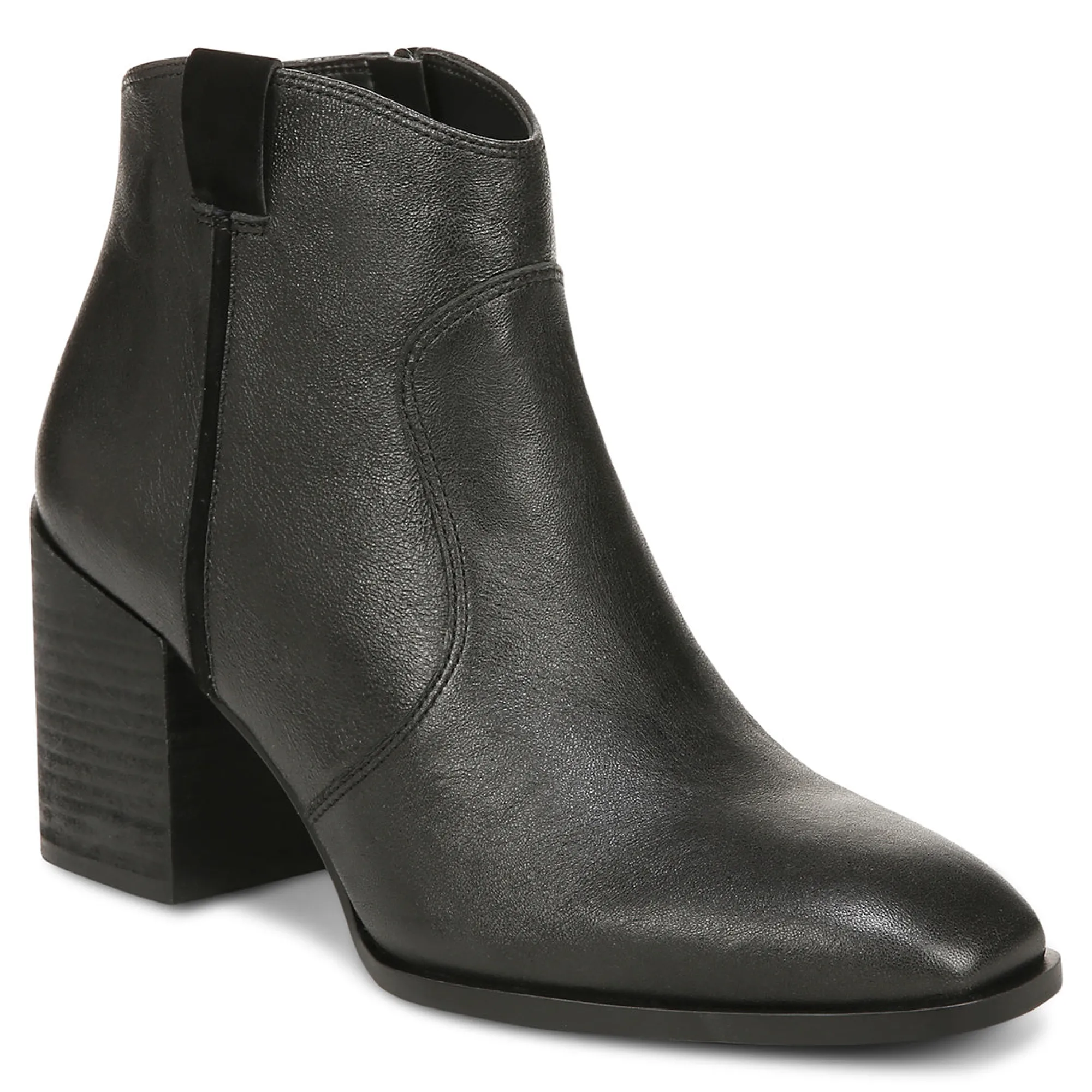 New Vionic Regan Ankle Bootie Black Vintage Lthr|Chocolate Vintage Lthr|Greige Vintage
