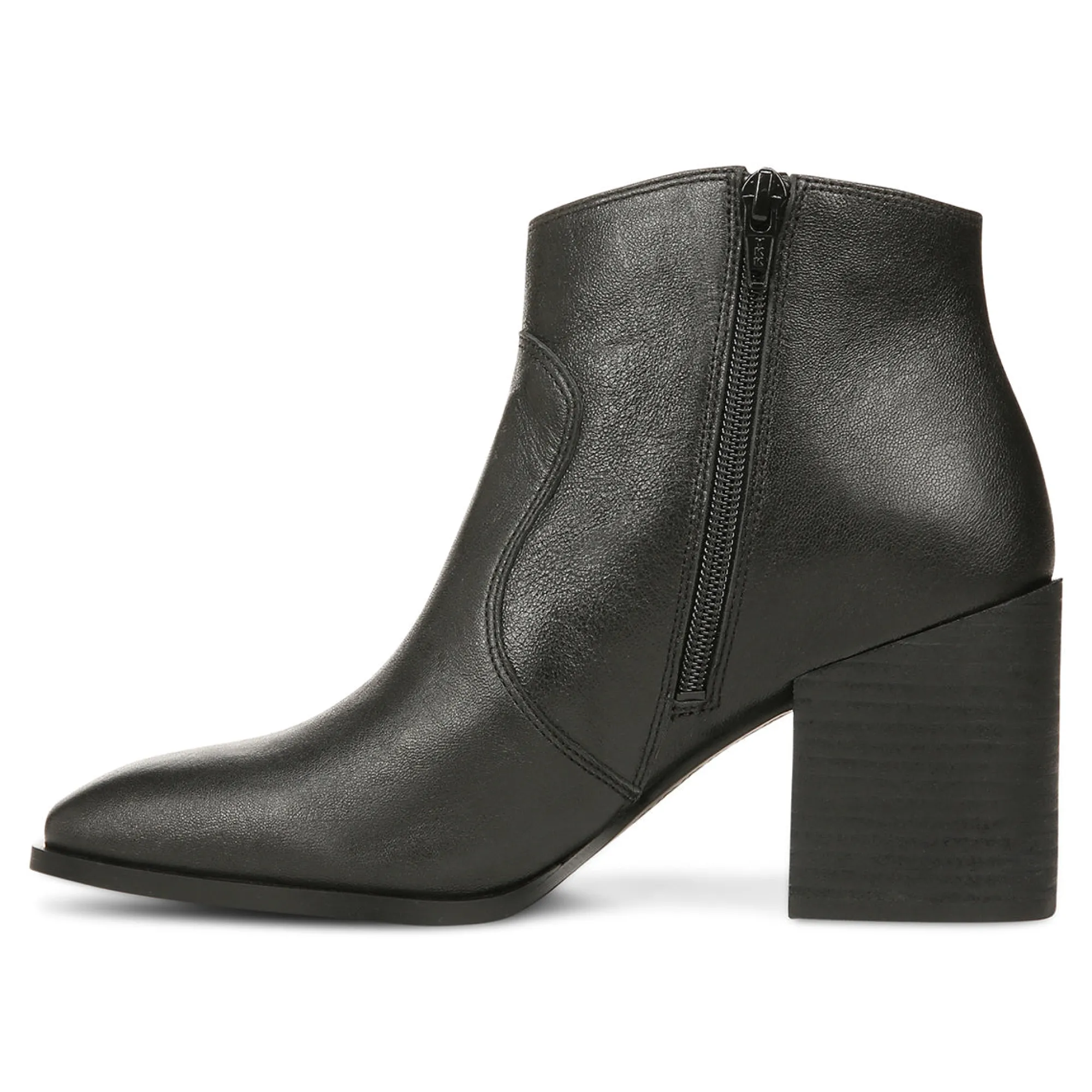 New Vionic Regan Ankle Bootie Black Vintage Lthr|Chocolate Vintage Lthr|Greige Vintage