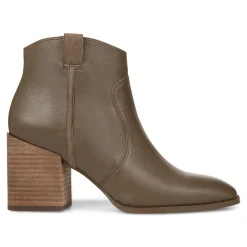New Vionic Regan Ankle Bootie Black Vintage Lthr|Chocolate Vintage Lthr|Greige Vintage