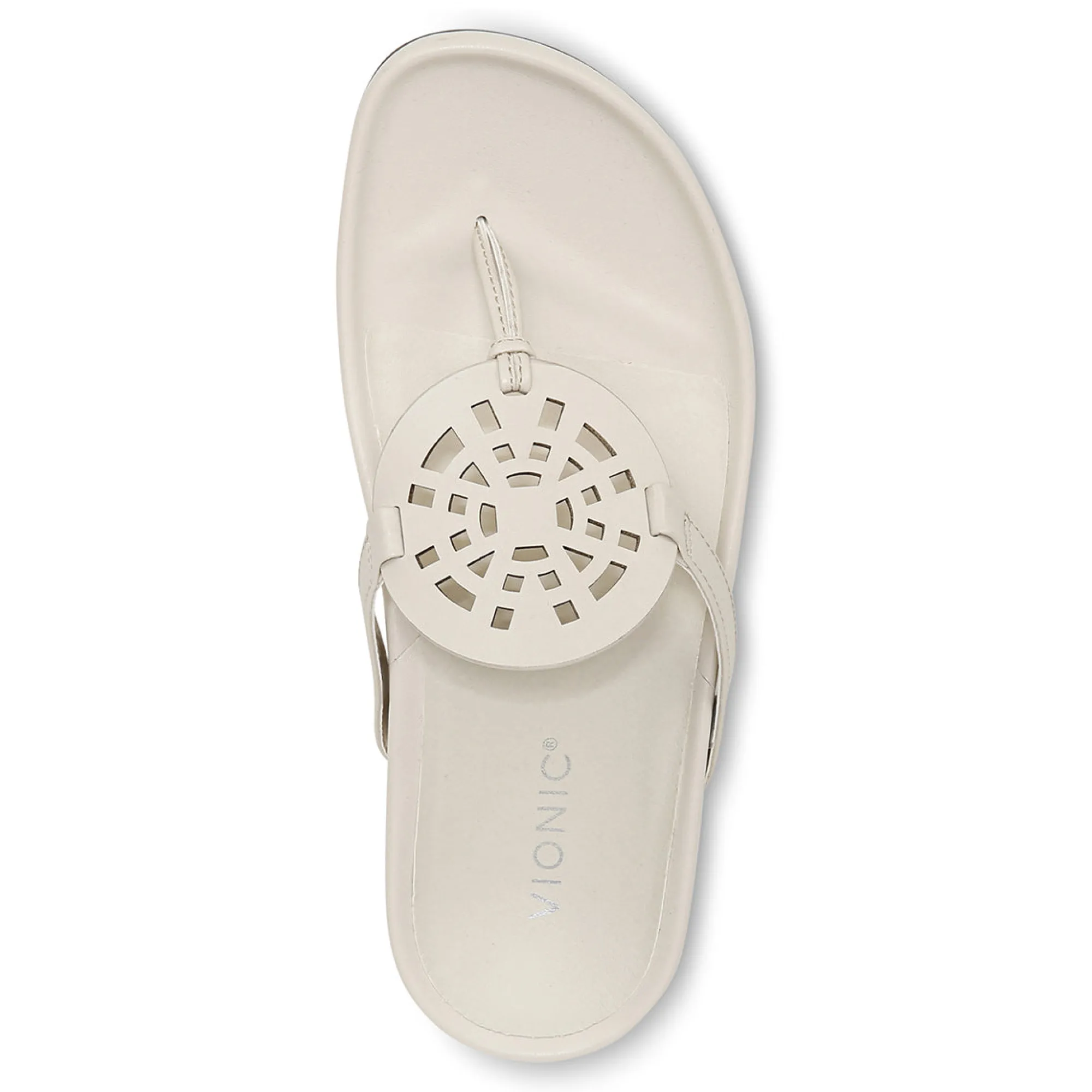 Clearance Vionic Solari Toe Post Sandal Clay|Black|Cream