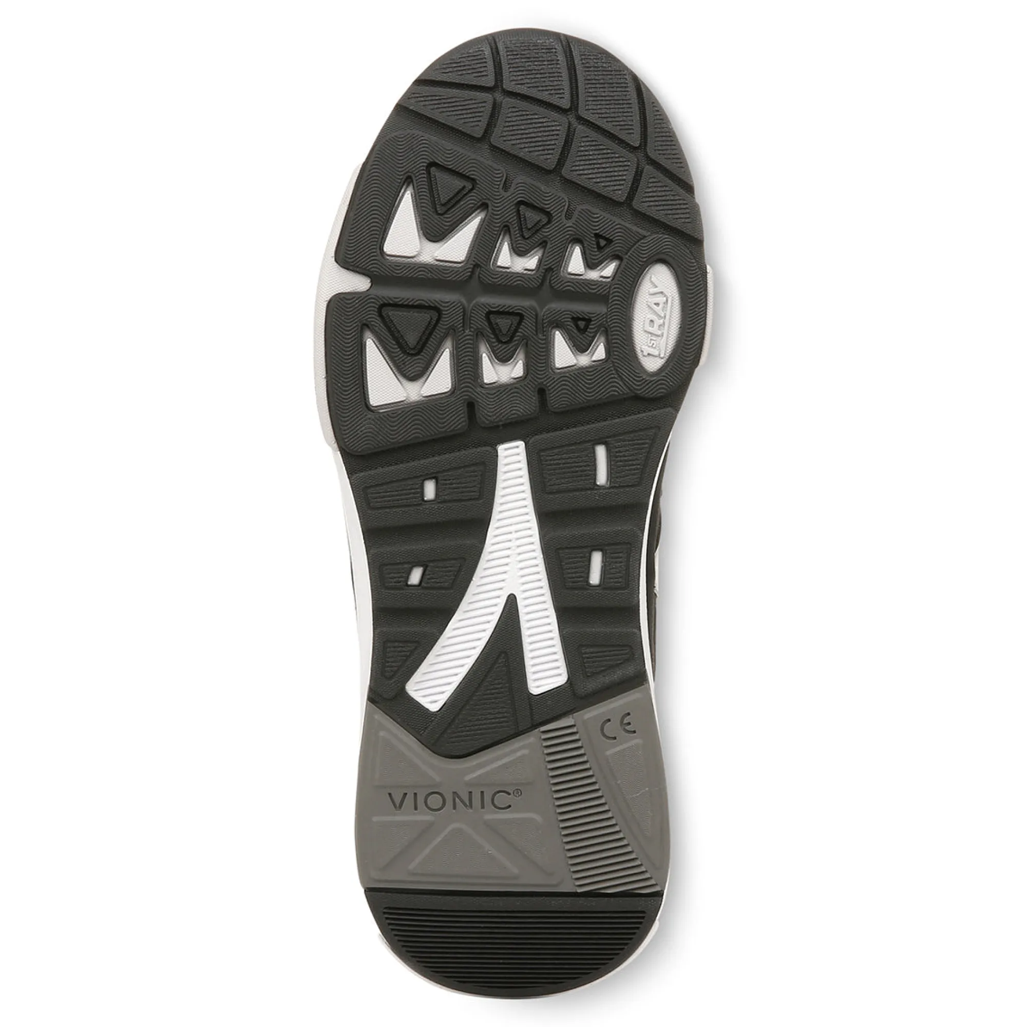 Store Vionic Walk Strider Sneaker Black/Charcoal|White/Cream